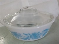 Glasbake covered serving dish By Jeannette