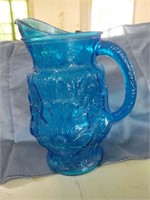 10" blue pitcher