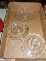 3 New old Pyrex 5.5" coffee pot tops