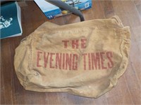 1917 Evening Times canvas delivery bag