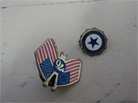 Enamel pin and flag pin