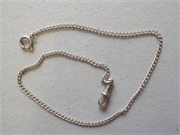 silver tone chain unmarked