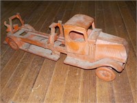 Antique tin toy truck 25"