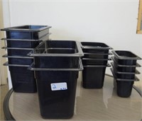 15X ASSORTED SIZE CAMBRO INSERTS