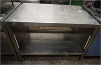 1X SS COUNTER W/ SHELF 31X37"