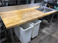 1X  PREP TABLE W/ SINK