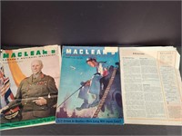 Three 1944 Maclean's Magazines