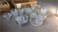 Box lot of Crystalware