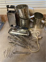 Flower Sifters, Grater & Elec. Mixer