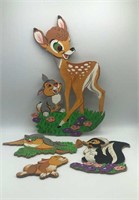 1950s Bambi & Friends Hardboad Pin-Ups