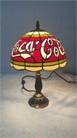 Coca Cola Ornate Base Table Lamp WORKS
