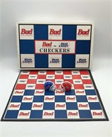 Bud vs Bud Light Checkers Set w/ Box