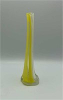 Canary Yellow Art Glass Stretch Vase
