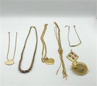 7 Vtg Necklaces, Monet, Trifari, Napier, etc