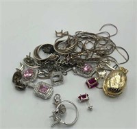 Sterling Silver Scrap Jewelry Lot 52.1 Grams