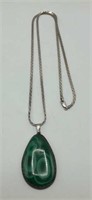 Sterling Silver Chain & Pendant 56 Grams