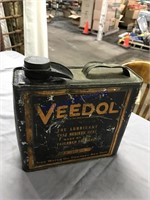 VEEDOL LUBRICANT GALLON CAN W/ POURING SPOUT