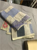 OLD PIECED THROW BLANKET