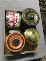 TOBACCO AND COFFEE TINS