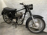 1958 AJS 500 model 18 motorcycle, partly restored