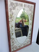 Decorative Framed Mirror 34"x20"