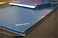 resilite 4-Fold Gym Mats, 8'x4' (blue)