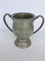 1908 New Arlington Hotel Bowling Trophy