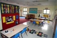 Group of Nursery School Tables, Chairs, Fixtures &