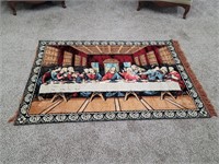 THE LORD'S LAST SUPPER Religious Tapestry Rug