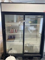 INDUSTRIAL FRIDGE/ DRINK DISPLAY, SLIDING GLASS