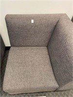 MODULAR CORNER COUCH PIECE GREY UPHOLSTERED