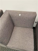 MODULAR CORNER COUCH PIECE GREY UPHOLSTERED