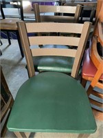 CHAIR - RESTAURANT STYLE - GREEN 2 X GREEN AND