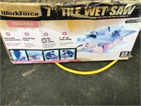 WorkForce 7 inch tile wet saw. Tested and works