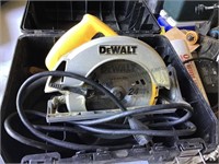 DeWalt 7 1/4 inch circular saw in hard case.