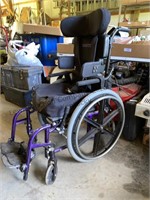 Children/teen adjustable wheel chair. Unknown