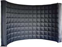 WALL INFLATABLE- BLACK INFLATABLE CURVED BLACK