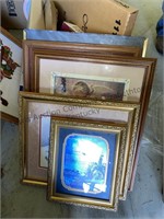 5 framed pictures