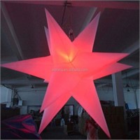SPIKED STAR INFLATABLE SMALL - RED SELF INFLATED
