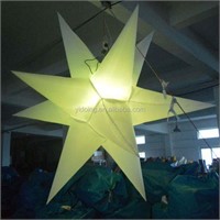 SPIKED STAR INFLATABLE LARGE - GREEN SELF