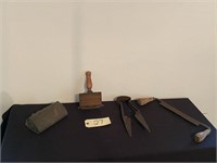 Shears, Curr Comb, Match Holder, Wood Planer