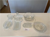 7 Pieces Crystal Glassware