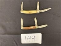 (2) Case XX 3 Blade Knives