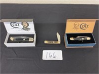 (2) Colt Knives in Boxes. . .