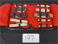 8 Knives & 1 Multi-Tool w/ Case