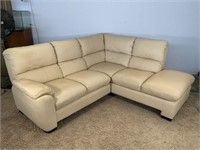 Leather Corner Sofa - Sofá de Canto em Pele