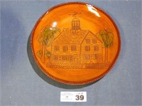 Foltz Redware Plate - Made for Doneckers