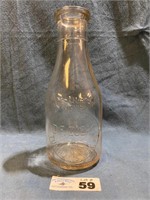 D.F Guers Milk Bottle - One Quart