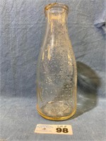 W.R. Hendren Milk Bottle - One Quart