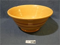 Yellow Ware Banded Mixing Bowl - 14" Wide
